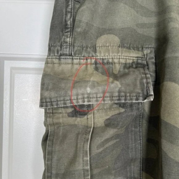 Abercrombie‎ Fitch Rustin Athletic Slim Cargo Pants Green Camo 32 x 30 *see note - Picture 10 of 11